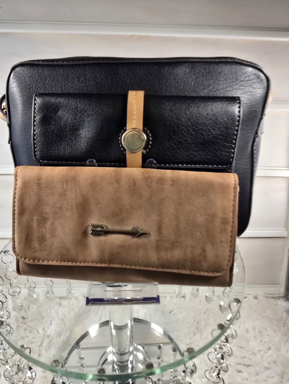 St. John's Bay  Crossbody bag  and non-branded wallet set